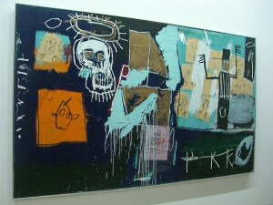 Basquiat Jean-Michel (1960-1988), Marché aux esclaves. Titre d'origine : Slave Auction Peint à New York dans le sous-sol de la Galerie Annina Nosei, Musée national d'Art moderne - Centre Georges Pompidou.