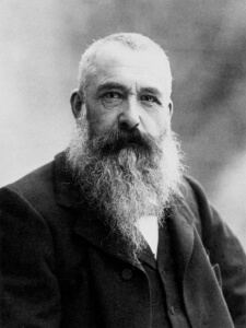 Claude Monet in una fotografia di Nadar, 1899