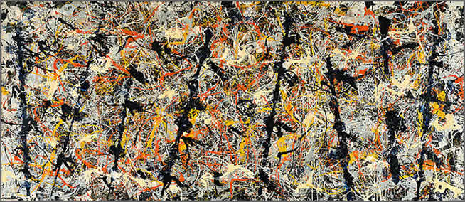 Jackson Pollock, Blue Poles: Number 11, 1952