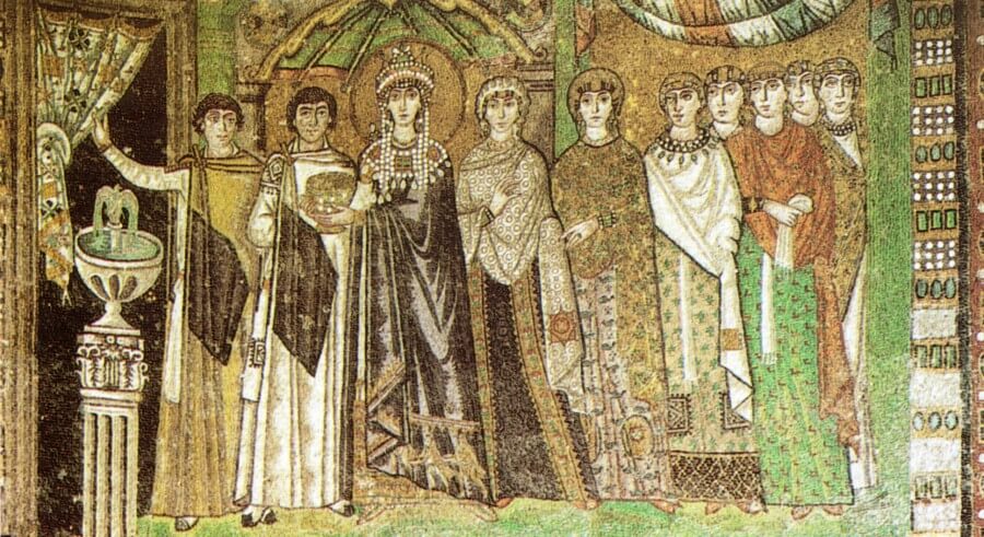 Corteo di Teodora, mosaico di San Vitale