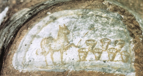 arte paleocristiana catacomba di commodilla roma